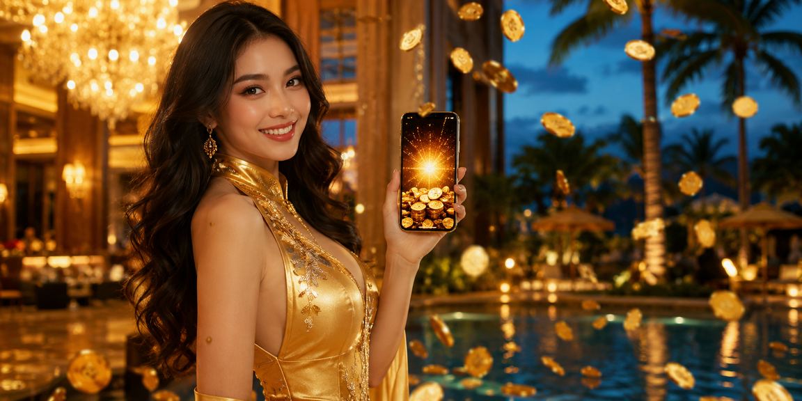 Người dùng tại Phú Quốc mặc áo dài chơi casino di động trên điện thoại